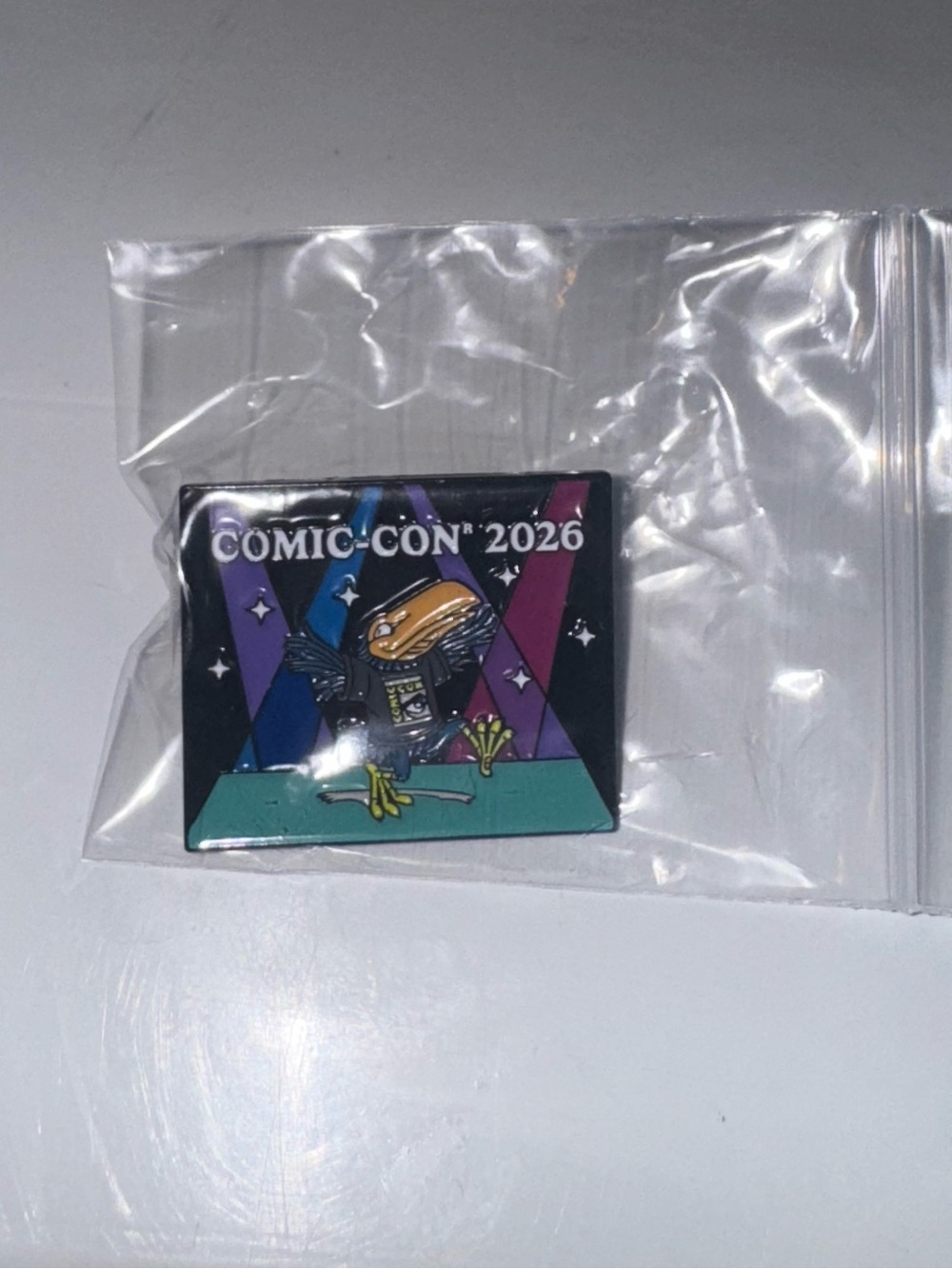 SDCC 2026 San Diego  Toucan Pin Mint In Pouch Brand New Souvenir Pin